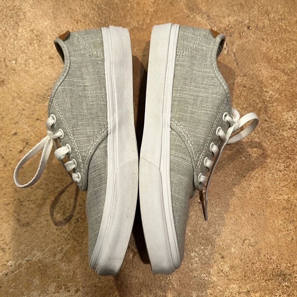 Vans Light Gray Canvas Sneakers - Picture 3 of 8